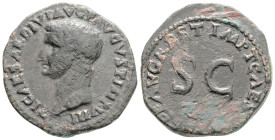 Roman Imperial
Tiberius (79-81 AD) Rome
AE As 27mm, 10.6g)
Obv: TI CAESAR DIVI AVG F AVGVST IMP VIII, bare head left 
Rev: IMP T CAES DIVI VESP F AVG ...