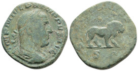 Roman Imperial
Philip I (244-249 AD) Rome
AE Sestertius (28.6mm, 17.3g)
Obv: IMP M IVL PHILIPPVS AVG, laureate, draped, and cuirassed bust of Philip I...