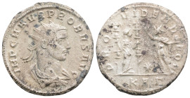 Roman Imperial
Probus (276-282 AD) Serdica
AE Antoninianus (22.8mm, 3.7g)
Obv: IMP C M AVR PROBVS AVG, radiate, draped and cuirassed 
Rev: PROVIDEN DE...