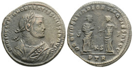 Roman Imperial
Diocletian (284 – 305 AD) Treveri
AE Follis (23.1mm, 8.3g)
Obv: Laureate bust r., wearing consular robes. 
Rev: Providentia standing r....