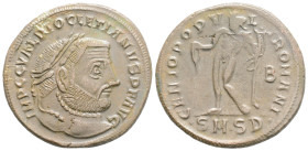 Roman Imperial
Diocletian (284-305 AD) Serdica
AE Bronze (26.8mm 8.1g)
Obv: IMP C C VAL DIOCLETIANVS P F AVG, Head of Diocletian, laureate, right.
Rev...