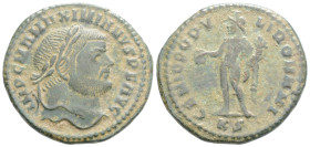 Roman Imperial
Maximianus Herculius (286-305 AD) Kyzikos
AE Nummus (27.6mm, 8.7g)
Obv. IMP C M A MAXIMIANVS P F AVG, Laureate head to right.
Rev. GENI...