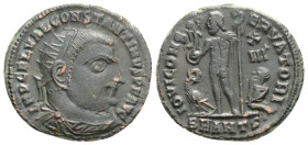 Roman Imperial
Constantine I 'the Great' (321-323 AD) Antioch
BI Nummus (19.2mm, 2.8g)
Obv: IMP C FL VAL CONSTANTINVS P F AVG, radiate, draped and cui...
