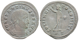 Roman Imperial
Constantine I the Great (306-337 AD) Ticinum
AE Follis (22.8mm, 3.2g)
Obv: CONSTANTINVS P F AVG, laureate, draped and cuirassed bust to...