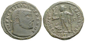 Roman Imperial 
Licinius I (308-324 AD) Siscia
AE Follis (21.3mm, 3.3g) 
Obv: IMP LIC LICINIVS P F AVG. Laureate head right.
Rev: IOVI CONSERVATORI / ...