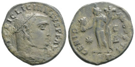 Roman Imperial
Licinius I (308-324 AD) Antiochia
AE Follis (21.5mm, 3.9g)
Obv: IMP C LIC LICINNIVS P F AVG Laureate head of Licinius to right. 
Rev: G...