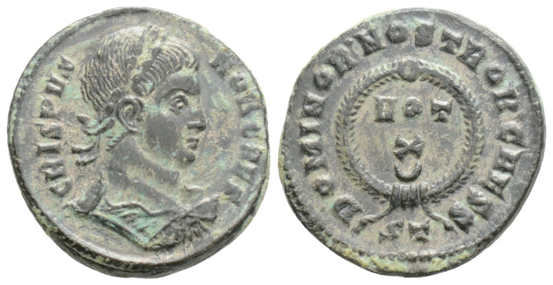 Roman Imperial
Crispus, Caesar (317-326 AD) Ticinum
AE Follis (18.9mm, 3g)
Obv: ...