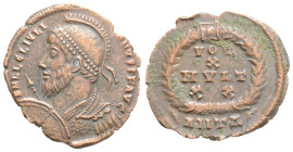 Roman Imperial 
Julian II Apostata (361-363 AD) Antioch
AE Bronze (20.2mm, 1.8g)
Obv: D N FL CL IVLIANVS P F AVG. Diademed, helmeted and cuirassed bus...