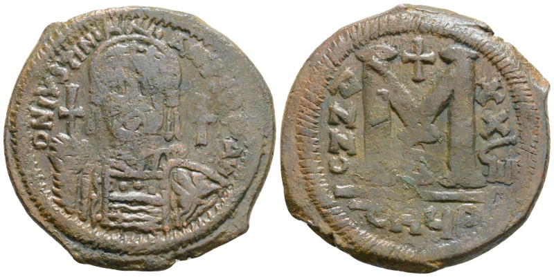 Byzantine
Justinian I (527-565 AD) Theoupolis (Antioch)
AE Follis (38.6mm, 20.2g...
