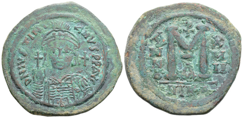 Byzantine
Justinian I (527-565 AD) Theoupolis (Antiochia)
AE Follis (37.6mm, 18....