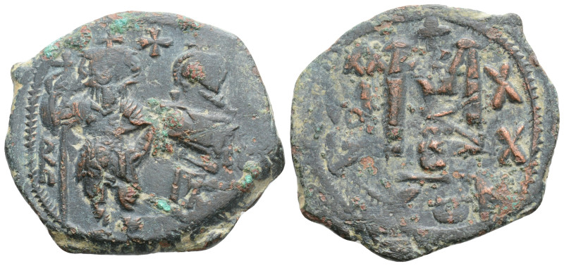 Byzantine
Heraclius and Heraclius Constantine(629/30 AD) Constantinople
AE Nummi...