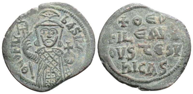 Byzantine
Theophilus (829-842 AD) Constantinople 
AE Half Follis (23.1mm, 3.5g)
...