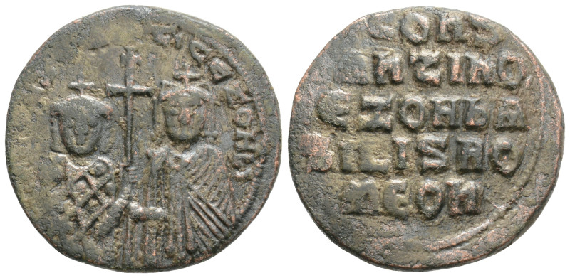 Byzantine
Constantine VII Porphyrogenitus, with Zoe (913-959 AD) Constantinople
...