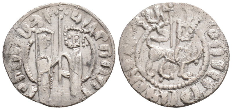 Medieval 
ARMENIA. Hetoum I and Zabel (1226-1270 AD)
AR Tram()21.4mm 2.8g)
Obv: ...