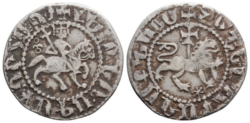 Medieval 
ARMENIA. Levon III (1303/5-1307 AD)
AR (21.4mm 2.4g)
Obv: Levon, with ...