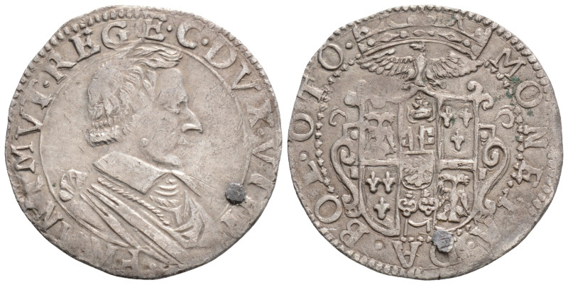Francesco I d'Este (1629-1658 AD)
8 bolognini, Modena, argento(22.9mm 3.6g)
Obv:...