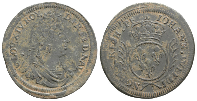Medieval
GERMANY, Nürnberg. Johann Weidinger (1670-1727 AD)
(18.3mm 1.8g)