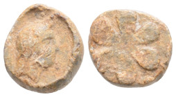 Roman Seal
(Circa 1th century)
(6.4mm 2,2g)
Obv: Bare head 
Rev: Floral pattern