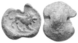 Roman Seal
(Circa 2th-3th centuries)
(14.2mm 2,5g)
Obv: Lion standing right 
Rev:Blank