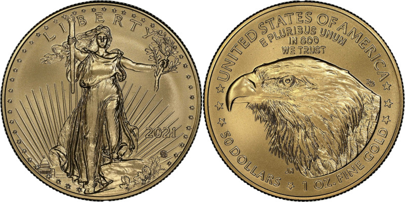 2021 American 1 Ounce Gold Eagle at Dawn and at Dusk 35th Anniversary Coin. New ...