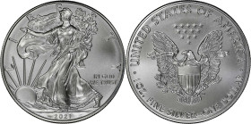 2021 American 1 Ounce Silver Eagle at Dawn and at Dusk 35th Anniversary Coin. Classic Design, Heraldic Eagle. 15th to the Last Classic Coin Struck. MS...