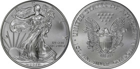 2021 American 1 Ounce Silver Eagle at Dawn and at Dusk 35th Anniversary Coin. Classic Design, Heraldic Eagle. 9th to the Last Classic Coin Struck. MS-...