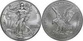 2021 American 1 Ounce Silver Eagle at Dawn and at Dusk 35th Anniversary Coin. New Design, Eagle Landing. 38th New Coin Struck. MS-69 (NGC)
#38 New Si...