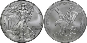 2021 American 1 Ounce Silver Eagle at Dawn and at Dusk 35th Anniversary Coin. New Design, Eagle Landing. 46th New Coin Struck. MS-70 (NGC)
#46 New Si...
