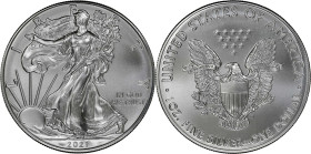 2021 American 1 Ounce Silver Eagle at Dawn and at Dusk 35th Anniversary Coin. Classic Design, Heraldic Eagle. 49th to the Last Classic Coin Struck. MS...