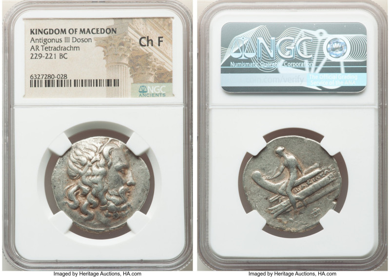 MACEDONIAN KINGDOM. Antigonus III Doson (229-221 BC). AR tetradrachm (30mm, 11h)...