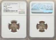 Kings of All England. Cnut (1016-1035) Penny ND (1029-1035/1036) MS62 NGC, Lincoln mint, Aslakr as moneyer, Short Cross type, S-1159, North-790. 1.17g...