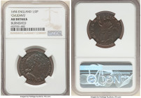 William & Mary 1/2 Penny 1694 AU Details (Burnished) NGC, KM475.3. "GVLIEMVS" spelling. 

HID09801242017

© 2022 Heritage Auctions | All Rights Reserv...