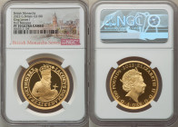 Elizabeth II gold Proof "King James I" 100 Pounds (1 oz) 2022 PR70 Ultra Cameo NGC, KM-Unl. Mintage: 500. British Monarchs series. First Releases. Sol...