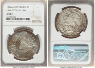 Republic 8 Reales 1842 Zs-OM MS61 NGC, Zacatecas mint, KM377.13, DP-Zs22. Eagle type of 1841. 

HID09801242017

© 2022 Heritage Auctions | All Rights ...