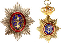 Cambodia Royal Order of Cambodia II Class Neck Decoration and Breast Star 1908