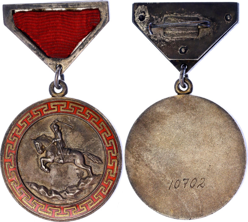 Barac# 2; Silver 36 mm.; Enameled; with original ribbon; with number #10702; Con...