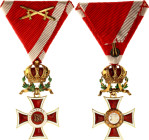 Austria Order of Leopold Knight Cross with War Decoration 1860 -1914