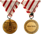 Austria War Commemorative Medal 1914-1918 1932