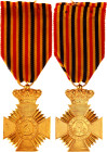 Belgium Military Decoration Medal II Class for Long Service 1919 -1934