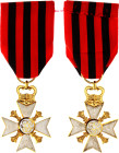 Belgium Civil Decoration Gold Cross I Class for Administrative Long Service 1867 - 1914