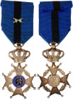 Belgium Order of Leopold II Officer Cross 1908