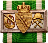 Germany - Empire Saxe-Coburg-Gotha Sign of Honor for Fire Brigade 1909