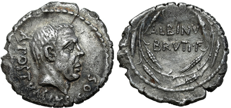 Collection of Ancient coins
Roman Republic, D. Iunius Brutus Albinus 48 BCE Den...