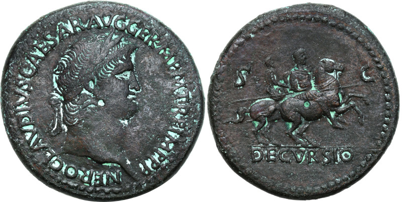 Collection of Ancient coins
Roman Empire. Nero 54 - 68 n. E., Sesterc, undefine...