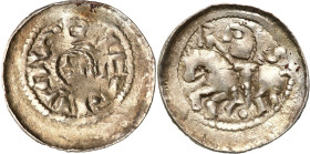 COLLECTION Medieval coins
Bolesław II Śmiały. Denar książęcy (1070-1076) litera S, Cracow / Krakow - BEAUTIFUL 

Aw.: Głowa w lewo i napis: BOLEZLA...