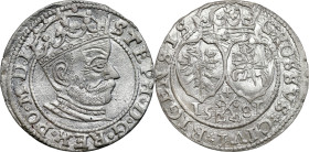 Stephan Batory 
Stefan Batory. Grosz (Groschen) 1581, Riga - z tarczami na rewersie - BEAUTIFUL and RARE 

Rzadki wariant grosza z 1581 roku z Orłe...