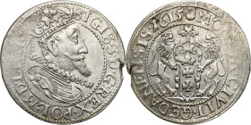 Sigismund III Vasa 
Zygmunt III Waza. Ort - 18 Groszy (Groschen) 1615, Danzig 

Aw.: Popiersie króla w koronie, zbroi i w krezie. W otoku: SIGIS 3 ...