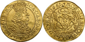 John II Casimir 
Jan II Kazimierz. Ducat (Dukaten) 1651, Danzig – RARITY R5 

Aw.: Popiersie króla w prawo, w koronie i zbroi okrytej płaszczem. Na...
