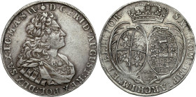 Augustus II the Strong 
August II Mocny, Taler (thaler) Drezno 1713 ILH - RARE 

Aw.: Popiersie króla w prawo, w zbroi okrytej płaszczem rzymskim. ...