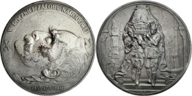 Medals
Medal on the anniversary of the death of Jzef Pisudski, designed by Stanisaw Ostrowski 1936 - SILVER - RARITY 

Aw: Głowa marszałka poziomo,...